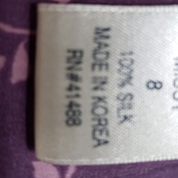 Never worn Vintage 100% Silk Dress - Please read description carefully - Picture 9 of 10